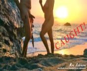 CAUGHT! Making Porn on public Beach gone wrong! from xxx sex 18xx video download camille