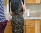 BIG ASS STEPMOM FUCKS HER STEPSON IN THE KITCHEN AFTER SEEING HIS BIG BONER from indian big cook sex