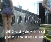 Helena Price - College Campus Laundry Flashing While Washing My Clothing! from launary