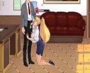 TheLewdKnight (part 2). Secretary's work, I had to suck the boss | Pc Game from sv nud