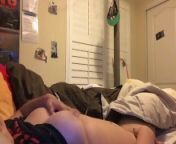 Teen rubs her clit till she cums hard from clit masterbation
