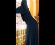 Muslim Hijab Saudi Teen getting huge fuck and cum load on her Abaya from pakistani pashto patha