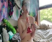 Roleplay: Religious School Girl Smokes and Shows You Her Strange Dildo - Izzy Hellbourne from purenudism birthday partyndan m