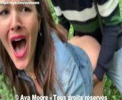 Ava Moore - Fucked By 2 Black Guys In The Woods With A Milf - REALITY PORN from in front baby