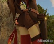 The Hidden Spring [Giantess Growth] Genshin Impact Animation from giantess growth and