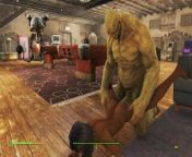 Girl with huge tits and a giant with a huge cock | Fallout 4 Sex Mod from girls vs girls sex nud