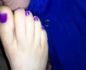 Part 10 of 10 BBW releasing hubby, nope.. locking his cock in cage and teasing key with purple toes from keronay chaves