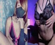 Sarahmodel and lachicaspider masturbating on webcam Cap 1 3 from imo video call xx
