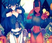 HALLOWEEN SPECIAL ANIME HENTAI SFM SPOOKY SEXY COMPILATION (Hex Maniac and Meru the Succubus) from huxxx