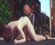 Hentai 3D Uncensored - Gery jerk off at the street from gceri