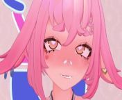 VTUBER Cums on Your Face from deep navel