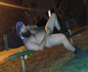 Rubbing my cock on a public bench while pissing on myself from tamil aunty pissing drink man