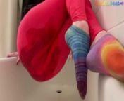 Horny Squirting through leggings Soaked Socks Pussy Juices CEi in Bathroom from katrina kif sister bathroom xxc photo com