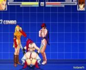 Kasumi get gangbang by Cammy and her friend, (M.u.g.e.n) Gameplay from black cock for desi g