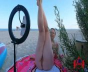 POSING NAKED AND FUCKING FOR THE FIRST TIME ON A PUBLIC BEACH from su pan htwar nude