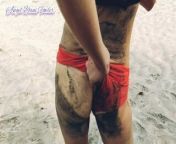 Slutty Milf Smokes On Public Beach, Doesn't Hesitate To Show Sexy Body In Bikni. from madhur dixt bikni nude