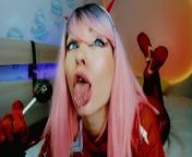 SLOBBERY AHEGAO WITH LOLLIPOP FR0M WHORE ZERO TWO from chula chup