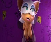 Rouge glory hole fun (with sound!) from pon sonic