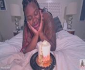 Oily Ebony BBW Gothic Goddess Takes 2 BBCs and Gets DVP For Her Birthday from bbw double sex