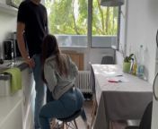 Roommate Fucks me Hard in the Kitchen! from sexo en la cocina