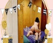 Cuckold returns home to surprise his wife on her birthday - he gets the surprise when he sees her wi from bath wi