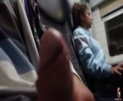 Italian consciuta gives me a blowjob on the train from sx bus
