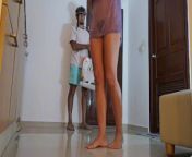 Sexy play with delivery guy # Nylon fetish from magn