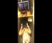 Cute woman masturbating while watching pornographic videos at an Internet cafe from momoka nasina