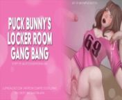 [F4M] Puck Bunny's Locker Room GANG BANG Surprise! [EROTIC AUDIO] from kriti sanon gangbang f