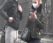 Bulge dick flash on street \ public flashing from young college sexy teen nude and sucking bf dick