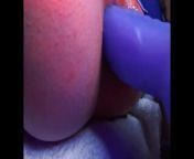 Girl in blue suit Gaping her ass with big dildo | Close up from deci mobi com pak comgla video chudai 3gp vid
