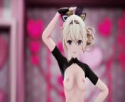 Kazama Iroha Hentai Undress Dance Lap Tap Love MMD 3D HoloLive Samurai Girl DARK PURPLE EYES from iroha