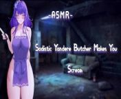 [ASMR][F4M] Sadistic Butcher Makes You Scream {RolePlay} from dolcett femcann butcher