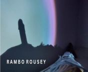 Rambo Rousey Solo masturbating. from rossey