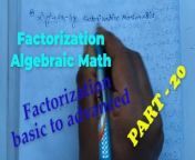 Factorization Math Slove by Bikash Edu Care Episode 20 from velamma episode 20 payback mp4