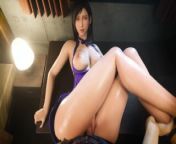 Cloud and Tifa in apartment room POV . Final Fantasy from 3d tifa