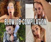 blowjob compilation of JENNY KITTY from 20 to 200