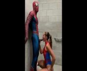 I fucked Spider-Man from mutual masturbation girlfriend